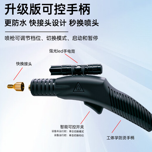 Brother Jie Commercial Steam Cleaner High Temperature and High Pressure Housekeeping Home Appliance Cleaning Air Conditioning Tools Household Multifunctional All-in-One Cleaning Equipment High Temperature Kitchen Oil Fume Degreasing Cleaning Machine Advanced High Pressure Model-3600W Type 20KG Water Pressure Four-in-One Hardcover