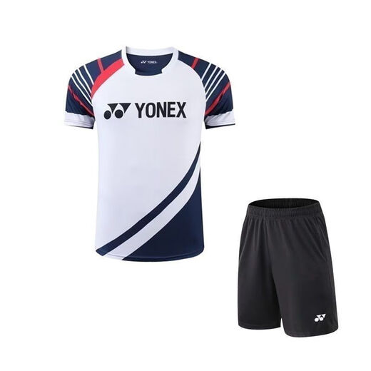 YONEX尤尼克斯2024新款Yy速干羽球服男女短袖套装运动透气比赛训 6296粉色套装 L 童装