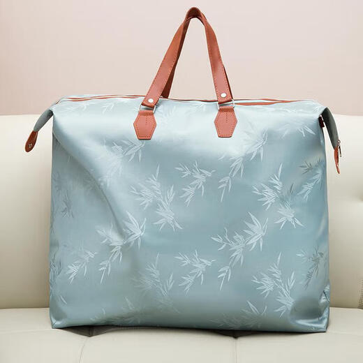 Thickened Oxford cloth quilt storage bag student quilt bag waterproof thickened durable moving packing bag bamboo leaf green thickened waterproof/moisture-proof/extra large 85*75cm (for winter 8-12 Jin Jin equals 0.5 kg quilt