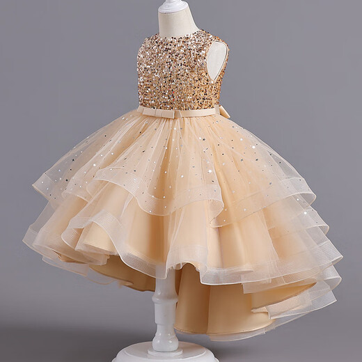 Vestido de cola hinchada de verano de la princesa Ye Yu 3-14 años