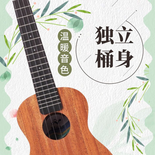 
NALU Mermaid 23 inches 26 inches Peach Heart Small Guitar Ukulele N-520 520T-26 inches
