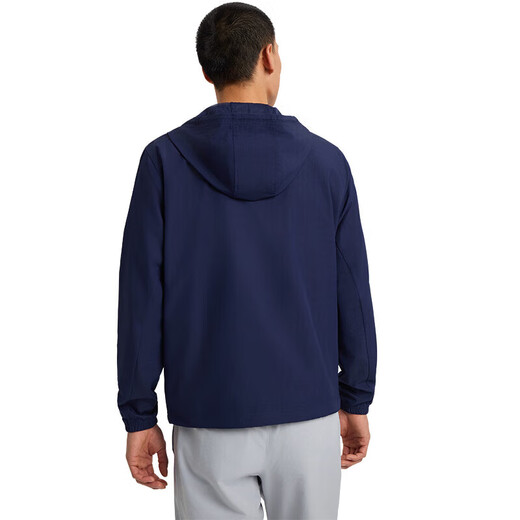 安德玛（UNDERARMOUR）春夏Rival男子梭织运动休闲夹克外套1390149 藏蓝色410 XL