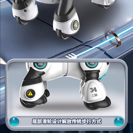 翎喏德国高端新款智能机器猫儿童玩具男女孩宝宝电动遥控机器人走路会 樱花粉猫升级手势感应智能编程 双电续航遥控电池+螺丝刀+精美礼