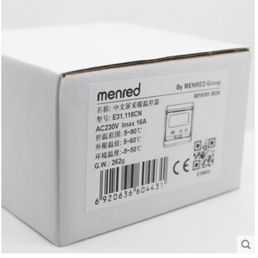 Manred floor heating thermostat water heating electric heating E31.113E31.116E51.713E51.716E51.723 E51.723 water heating passive linkage