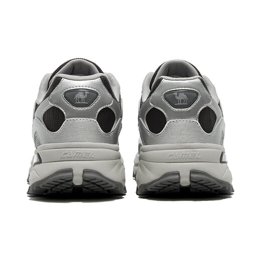 Camel (CAMEL) men's retro jogging thick-soled cushioning casual sports shoes K15CX4L4027 silver/slate gray 42