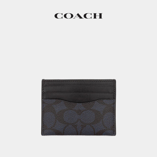 Coach (Coach) Trainer Männer klassischer Logo -Kartenbeutel Charcoal Black_Black