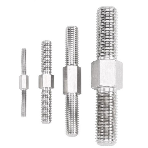 Meikejie 304 stainless steel external hexagonal positive and negative double-head screw bolt screw left-hand right-hand two-way screw M3M4M16 16*140 1 capsule
