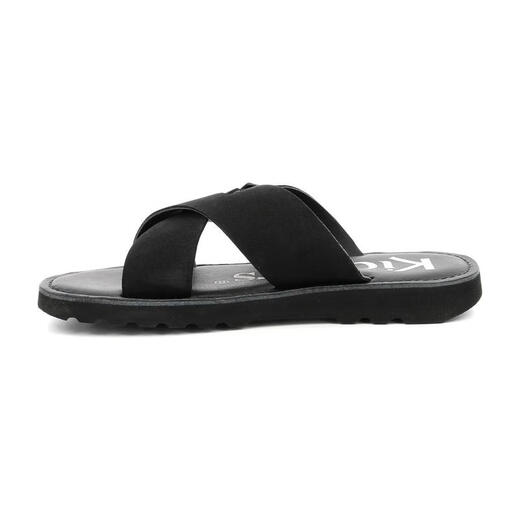 Kickerskickers Herren Sandalen für Sommer atmungsaktiven Geschäften Casual Herrenschuhe Einfacher und vielseitiger Sommer -Hausschuhe Black 46
