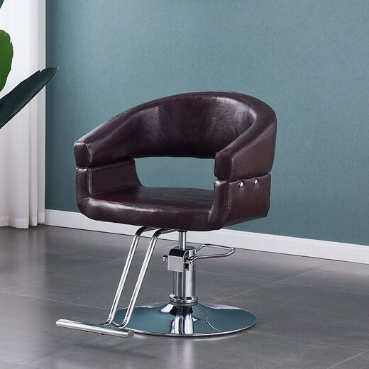 
Dilanmu Barber Shop Chair [3878 people praised] Haircut Chair Special Hair Cutting Chair for Hair Salon lifting and rotating simple off-white with foot pedal