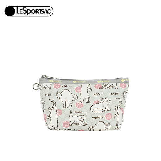 Новая модная модная серия Lesportsac Series Series Modian Print Mobile Phonle Sag для женской сумки сцепления для девочек подарки кошка история