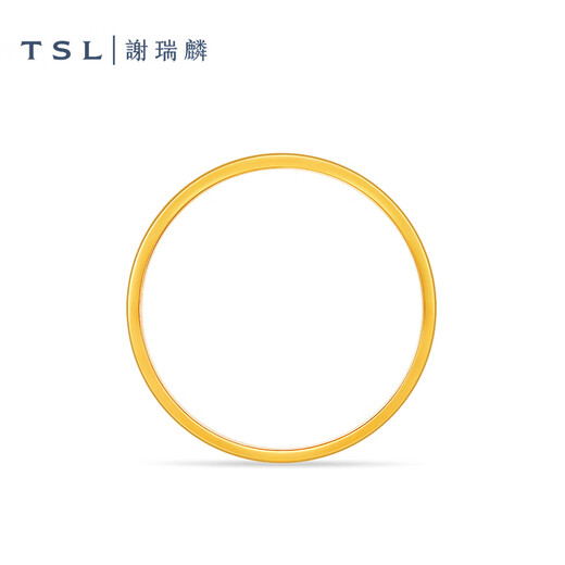 Xie Ruilin (TSL) gold ring 5G pure gold mirror ring gold ring priced gold ladies XQ715 priced type (labor cost about 980 yuan) 2.35g (No. 13 ring)