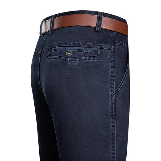 
Romon 2025 spring and summer new men's jeans high waist loose straight middle-aged and elderly casual pants thin trousers 3892 models deep blue [summer] thin 29 [waist circumference 2 feet 2]