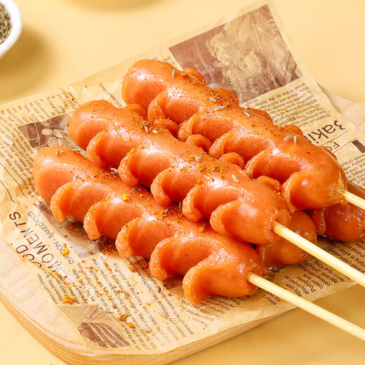 Anjing Xiaoqiu ANJOY XIAOCHU Original wheat sausage 1050g Flowering crispy grilled sausage hot dog Night market barbecue snacks