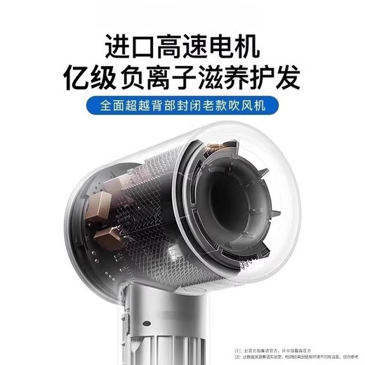 Xiaomi Baby Series Leafless High-Speed Hair Dryer National 3C Certification丨4.5 Billion Negative Ions for Hair Care Household Electric Dryer Quiet and Quick-Drying High Power Hair Care Gift Gray 4.5 Billion Moisturizing Negative Ions Single Nozzle - Nourishing Hair Care 2025 New Top Version 1.8 Meter Cable Long Gift Box