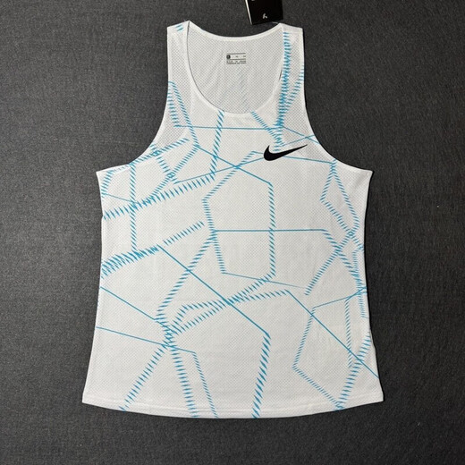 AEROGAMI-Nike耐ke体育生训练定制速干半袖田径训练服马拉松短袖跑步专业 耐克红白猎鹰背心 耐克M
