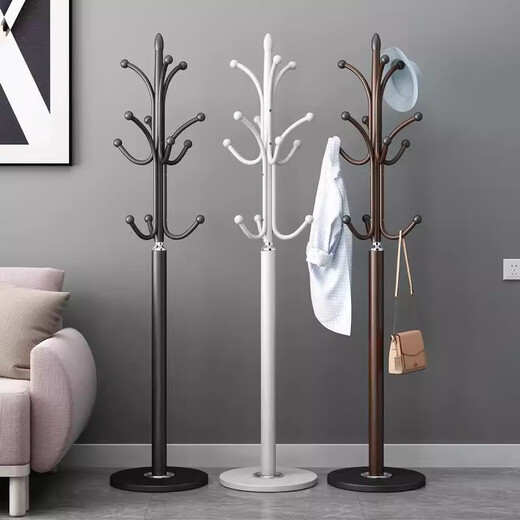 SGMW coat rack floor-standing bedroom clothes rack living room vertical wrought iron clothes hanging rack indoor single pole storage rack hanging bag rack