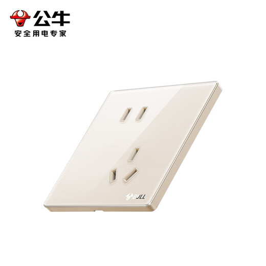 Bull G70 Cream Gold Lever Mirror Plexiglass acrylique Ultra-Thin Retro Commutation Panneau à douille entier Ensemble de maison, dix salles à cinq trous