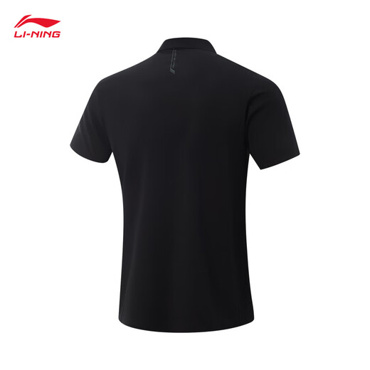 Li ning Honor-Serie 丨 Polo-Männer modische und komfortable Revers-Kurzärmel-Polo-Hemd APLV673 Black-2 XL