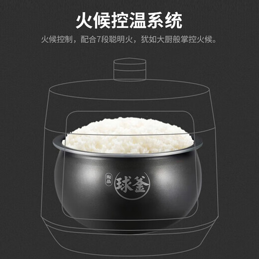 SUPOR 3 liter large capacity household electric pressure cooker electric pressure cooker rice cooker rice cooker for 2-3 people Intelligent multi-functional double bile ball kettle SY-30FC8058QS