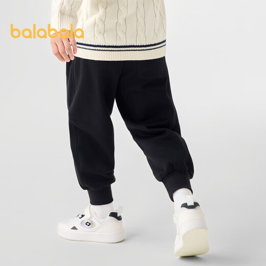 Balabala boys' trousers plus velvet warm leggings autumn and winter casual pants 201424108108