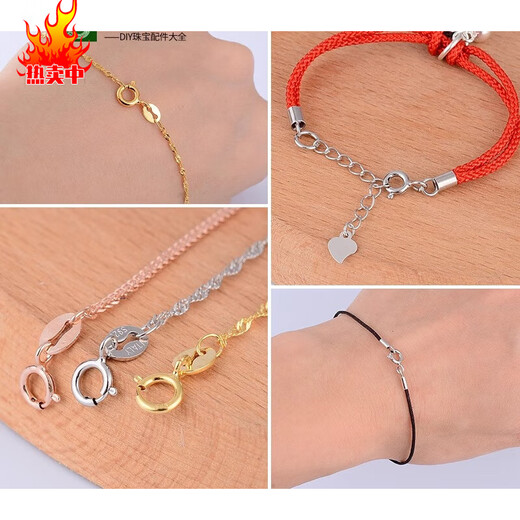 LNGA Landgre925 Collar de perla Plata Conexión Hebilla Pulsera Silver Silver Hebilla Hebilla Qq Lobera de langosta Cabeza YS695 Silver Hebilla QQ de 6 mm