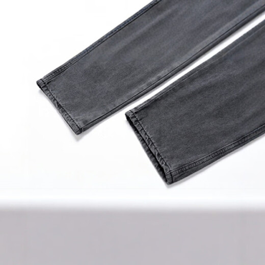 Mark Huafei Casual Pants Men's Spring and Autumn Denim Loose Retro Versatile Breathable Straight Jeans Khaki L