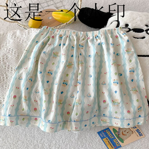 Conjunto de tres piezas de pijamas de oso de cerezo para mujeres en el verano Cloud de algodón de algodón de algodón suelto de algodón de algodón suelto de algodón de verano
