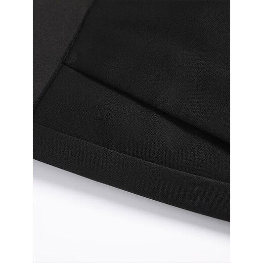 ROMON casual pants men's four-season trendy trousers for young and middle-aged people loose commuting business elastic versatile pants black 36