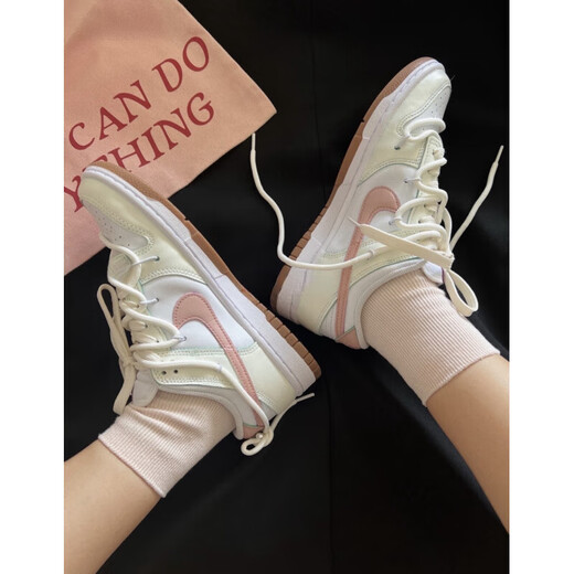 Nikelpp Customized Sneakers Nikedunnlow Dampfpuppenpuppe Coriander Milchshake Fresh Nische Rice Pink Board FD9922-151_ (Vanillemilchshake) 41_Support Identification_Fake Eine und drei Kompensation
