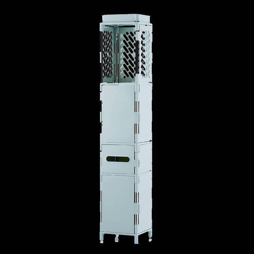 Yusenyi 20cm bathroom storage rack floor-standing bathroom storage rack multi-layer bedroom bedside table toilet room storage 9226 meters white plush model