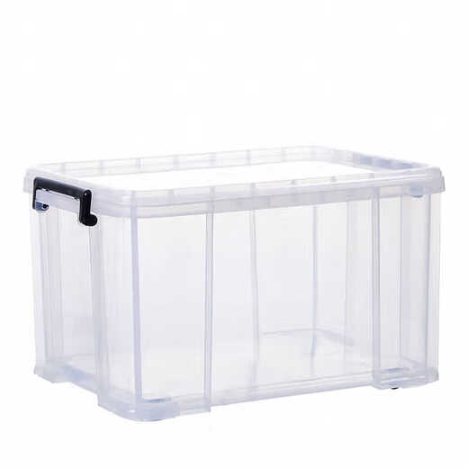 Ni Zhierert Große verdickte transparente Plastiklagerbox Lebensmittelfrischer Box Kleidung Quilt Storage Box Sortiergürtel kurz 6630 44*30*16,5 cm