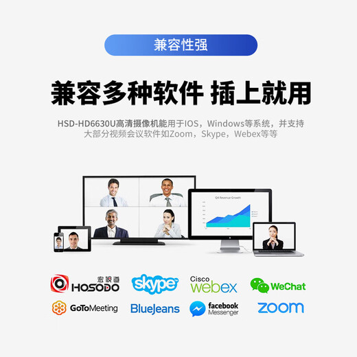 
Hongshidao Video Conferencing Camera/Live Education Recording Camera 30x Zoom HDMI/SDI/Network Device HD6630U