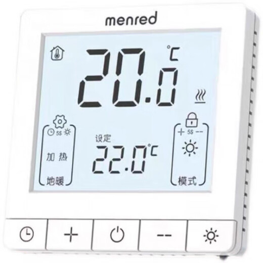 Menred thermostat water heating RT1.13 large screen LCD electric heating wifi linkage boiler water pump RT1.23i LCD water heating linkage wifi model can be controlled by mobile phone