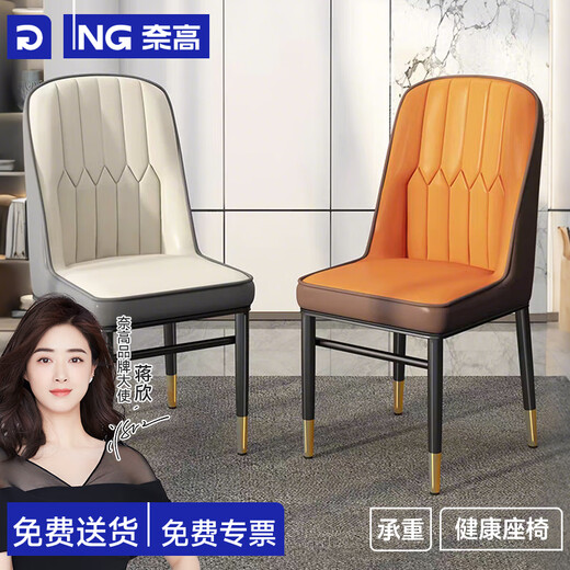 NAIGAO dining chair, light luxury backrest chair, simple leisure balcony chair, advanced dressing stool, manicure chair, rental house thickened stool