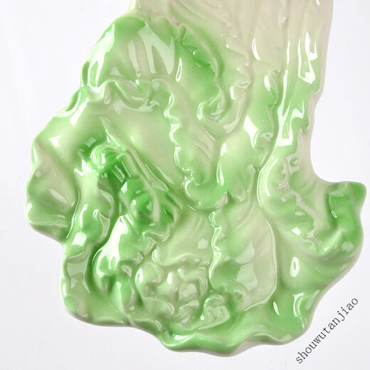 Fantasy chopstick holder chopstick holder Japanese-style ceramic chopstick holder chopstick holder creative home hotel restaurant daily chopstick holder chopstick holder cabbage hundred wealth chopstick holder - one large and six small