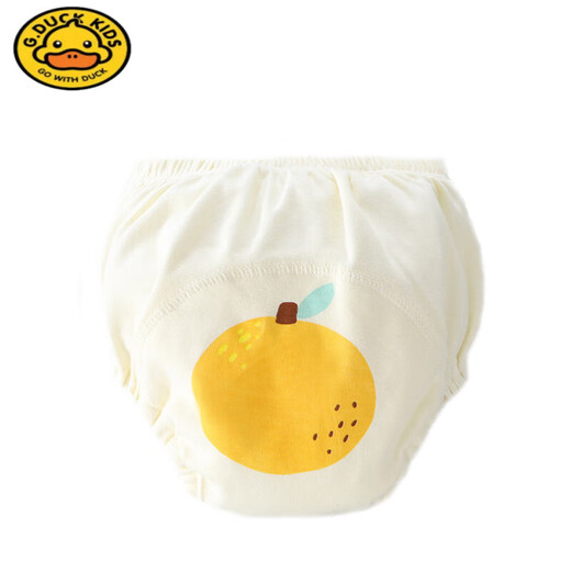 G.DUCKKIDS toilet training pants for infants and children diapers waterproof men and women quit diapers in spring and summer learning underwear Orange 2+ strawberries+avocado (4 pieces) 4 pieces L code [22-36Jin[Jin equals 0.5 kg] baby use]