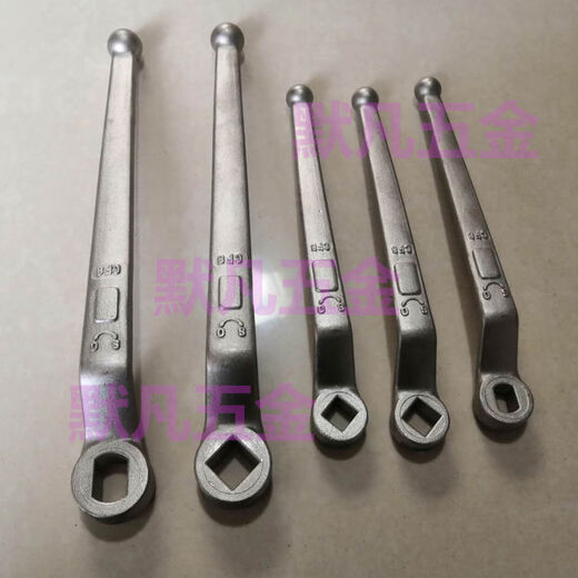 XMSJ304 Edelstahl Flanschkugelventil Griff 125DN25 Länge Rechteckiges Loch Flachloch DN32 Ventilschalter Schraubenschlüssel DN50 DN15 Flachloch 8*12178 mm lang