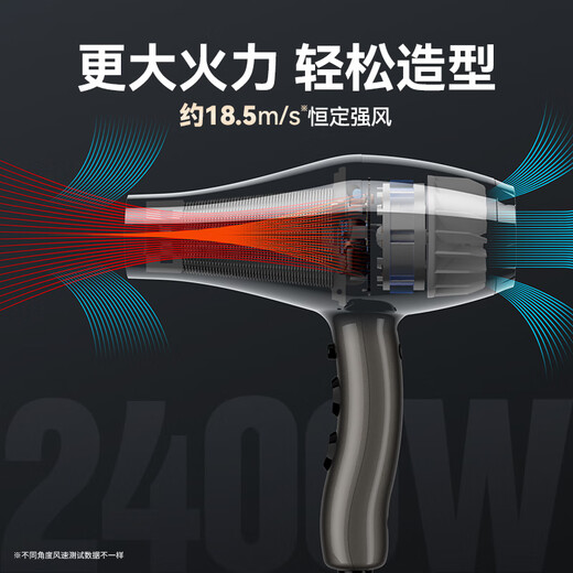 Fire Phoenix 6600X high-speed hair dryer, household high-power 2400W hair salon, large air volume, quick drying, low noise, barber shop special hair dryer, constant temperature hair care, no damage to hair 6600H+Milan White (four wind speeds) 6600X