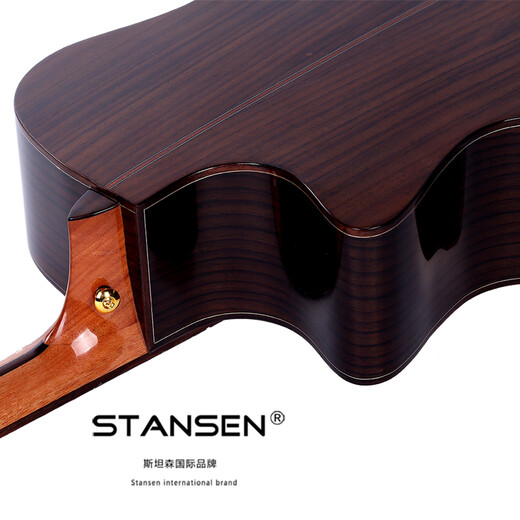 STANSEN斯坦森吉他STANSEN初心云鹤进阶吉他入门初学者民谣面单板吉它 T660C 缺角亮光（不带花泰勒桶）