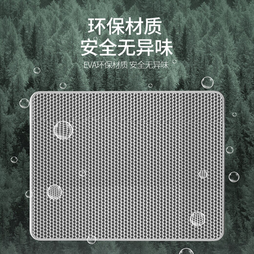 HELLOJOY extra large cat litter box mat is anti-splash and anti-bringing out, thickened double-layer filter sand control mat, wear-resistant and scratch-resistant EVA anti-slip mat