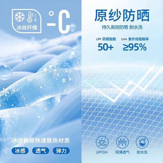 
Miniso (MINISO) blue shorts for women in summer 2025 new ice silk sunscreen pants for women in sports five-quarter pants wear versatile casual pants cream blue (solid color) L/165 (clear fabric with good texture)