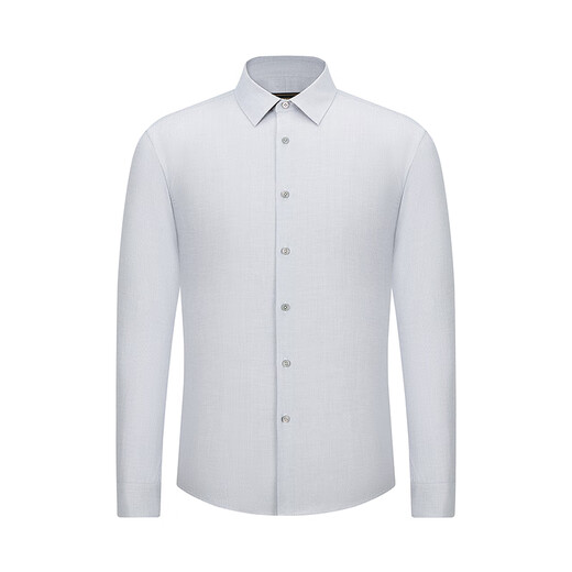 雅戈尔长袖衬衫男200支含羊毛装衬绒面衬衫吸湿速干多功能衬衫2025新品 灰色条子VLRM119691DBY 41 （175/96Y）