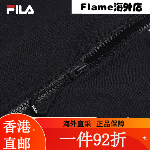 Fila fila offizielle Frauen gestrickte langärmelige Jacke 2025 Frühling Neue Mode lässig Color-Blocking-Ständer Kragen einzelner Größe