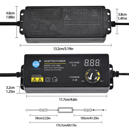 3-36V Voltaje Adaptador de potencia ajustable-1509 Pantalla digital 3-12V de 3-12V poco