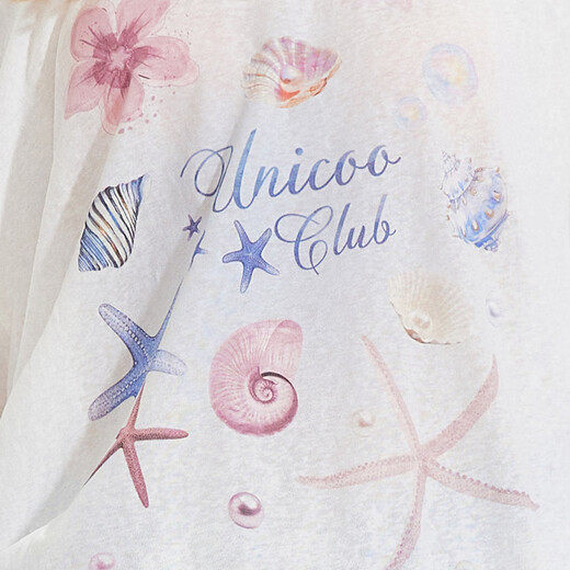 
UNIFREE white light and long-sleeved T-shirt cute sweet pure and relaxed sunscreen blouse XL