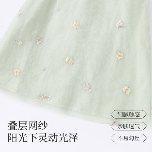 David BELLA (DAVE/BELLA) children's clothing summer children's dress medium-sized children's girls' skirts Chinese style Hanfu long skirt