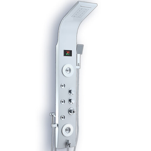 Kohler White Shower Shower Scred Screen Pain de salle de bain Rain de salle de bain Température constante Paye de douche en acier inoxydable pressurisé 12532 Rich Gold Five Stage