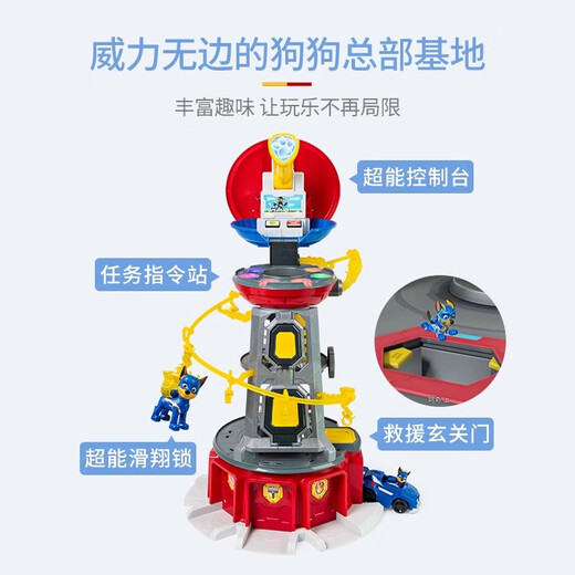 Wangwang Team leistete große Beiträge zum Klang und leichten Super Energy Headquarter Watch Tower Toy Set Rescue Vehicle Kindergeschenke Original authentische Klang und leichte Super Energy Large Watch Tower 16786