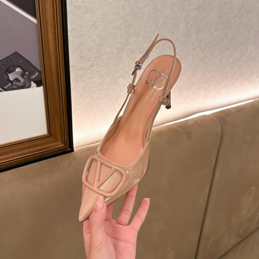 Feiyao 6cm nackt hochheelierte Sandalen für Frauen. Sommerhochzeitsschuhe sind nicht leicht zu müde mit Röcken. High-End- und elegante 38 mit hohem Hubheeled Sandalen nackte 6 cm