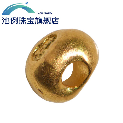 Chili Tibetan bead jewelry house pure gold hand-engraved ancient gold auspicious gold beads spacer bracelet bracelet pendant accessories Jindouzi
